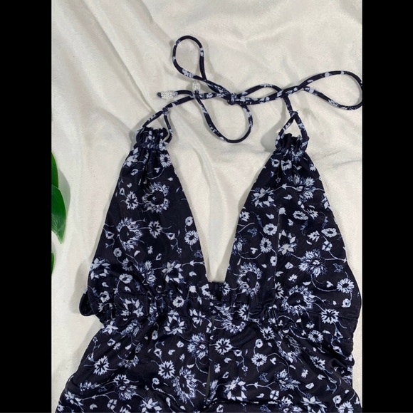 NEW $168 TAVIK Emme Halter One-Piece Swimsuit in Medina‎ Blue [SZ Large ] - Picture 3 of 8
